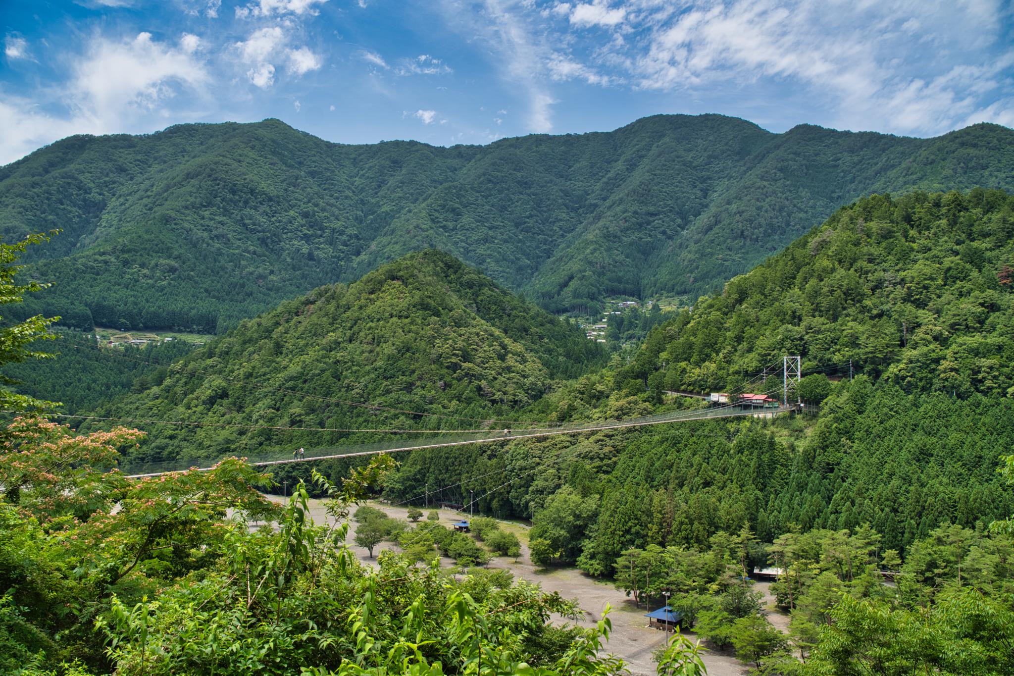 谷瀬の吊り橋